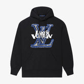 L's Blue Classic Print Hoodie