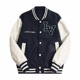 L's new exquisite accessories for autumn and winter nylon mixed leather jacket