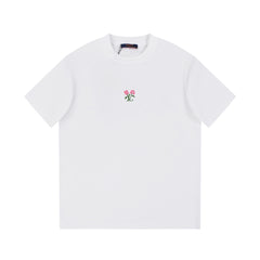 L's official website sync flower pattern T-shirt