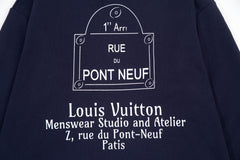 L's Alphabet Print Sweatshirt (Blue)