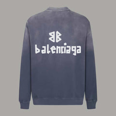 B's new autumn and winter wash water to make old style sweatshirt