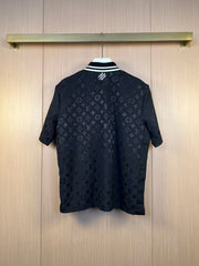 L's premium dark pattern logo breathable fabric business shirt