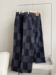 L's Grid Like Stripes Pants