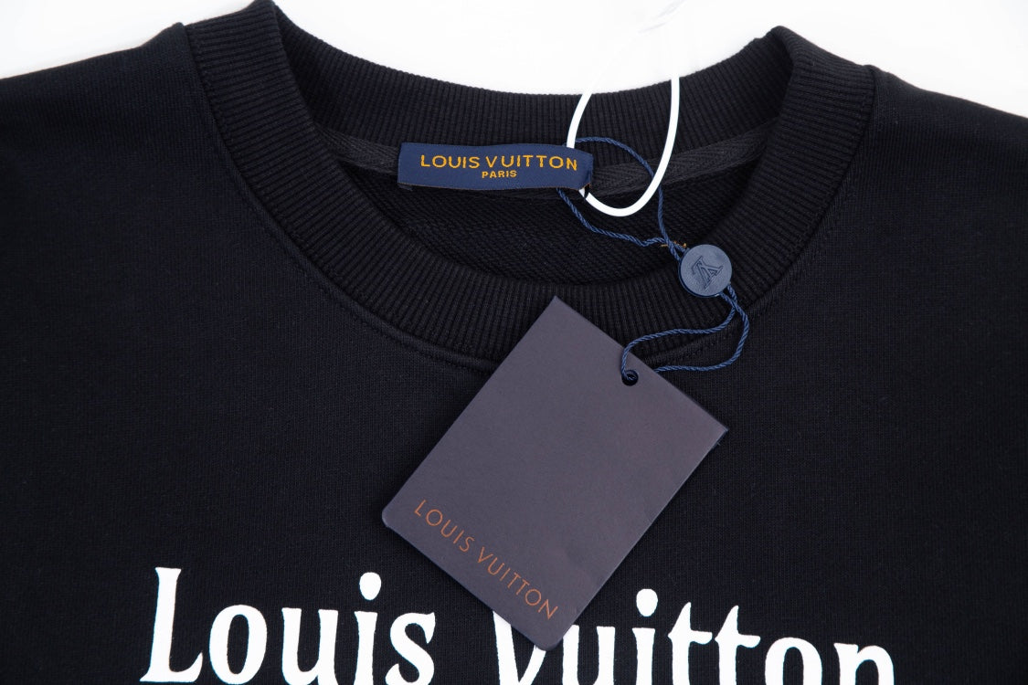 L's Alphabet Print Sweatshirt (Black)