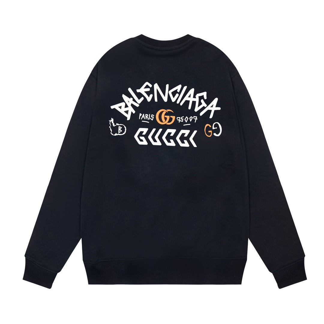 Joint Embroidered Print Sweatshirt